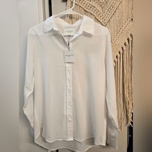 White button down Rochelle Behrens L